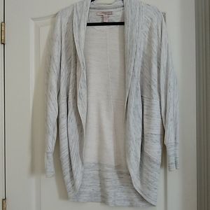 Grey Sweatshirt Cardigan